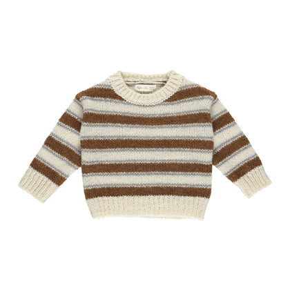 Rylee & Cru Aspen Sweater ~ Saddle Stripe