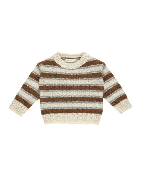 Rylee & Cru Aspen Sweater ~ Saddle Stripe