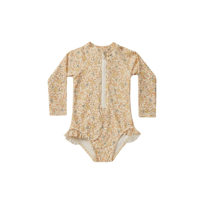 Rylee + Cru Rash Guard One-Piece ~ Blossom