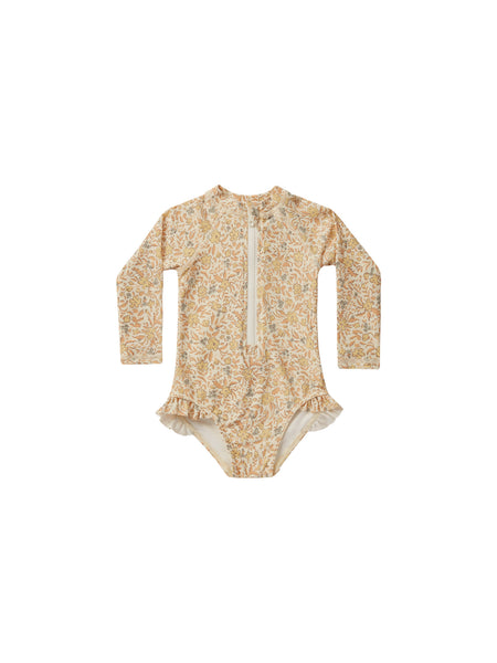 Rylee + Cru Rash Guard One-Piece ~ Blossom