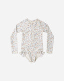 Rylee + Cru Rashguard One-Piece Bloom