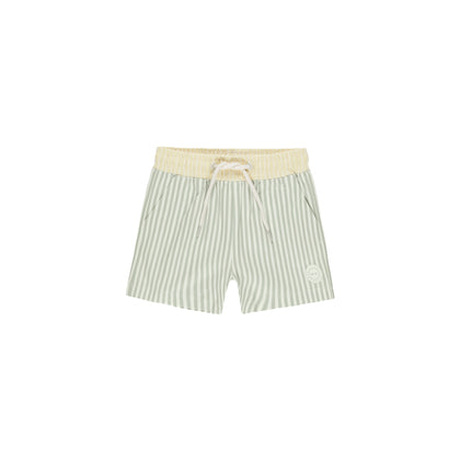 Rylee + Cru Swim Board short ~ Sage Stripe