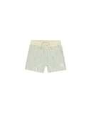 Rylee + Cru Swim Board short ~ Sage Stripe