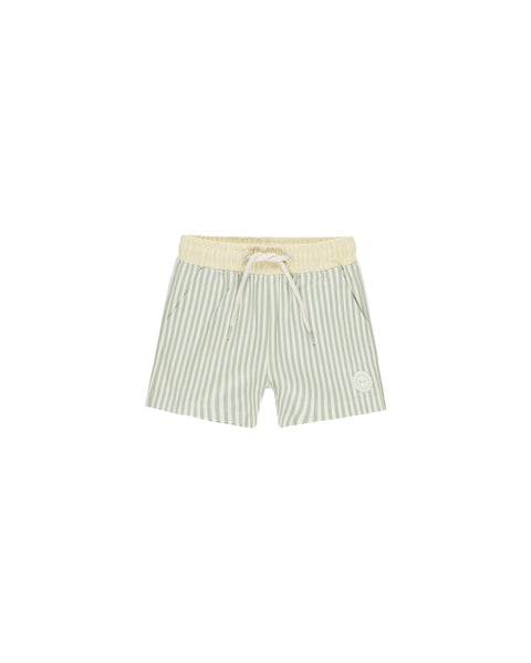 Rylee + Cru Swim Board short ~ Sage Stripe