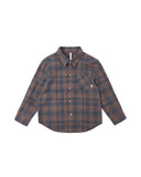 Rylee + Cru Collared LS Shirt ~ Midnight Plaid