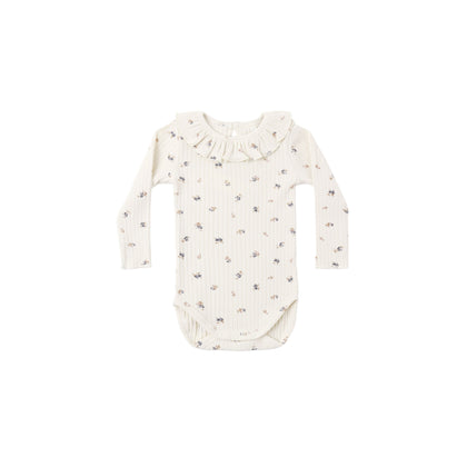 Rylee + Cru Ruffle Collar Bodysuit ~ Ditsy