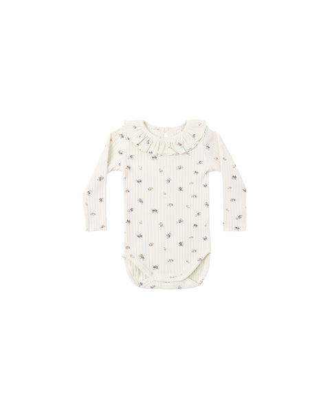 Rylee + Cru Ruffle Collar Bodysuit ~ Ditsy