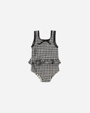 Rylee & Cru Skirted One-Piece ~ Black Gingham