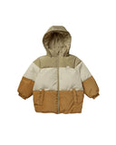 Rylee & Cru Puffer Jacket ~ color Block