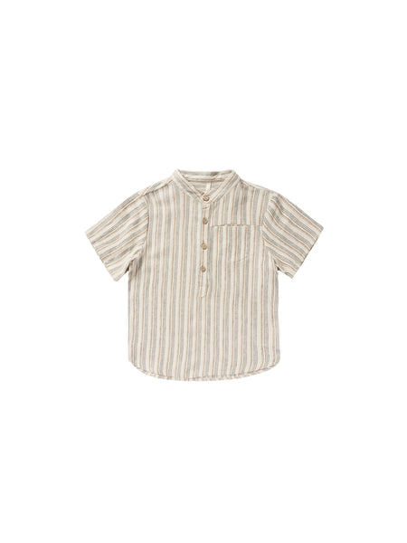 Rylee & Cru Short Sleeve Mason Shirt ~ Nautical Stripe