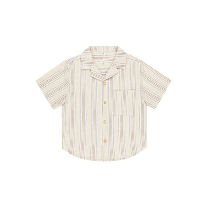 Rylee + Cru Lapel Collar Shirt ~ Summer Stripe