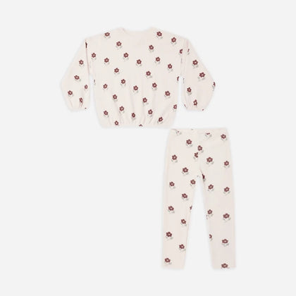 Rylee + Cru Spongey Knit Set ~ Petal Daisy