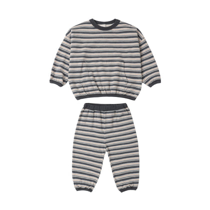 Rylee + Cru Relaxed Set ~ Blue Stripe