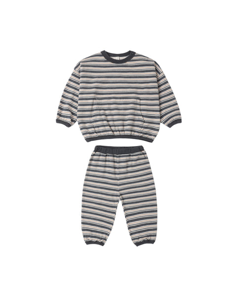Rylee + Cru Relaxed Set ~ Blue Stripe