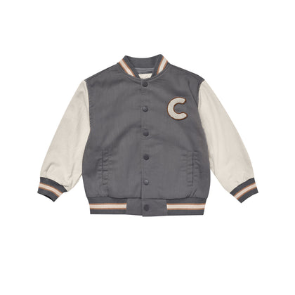 Rylee + Cru Varsity Jacket ~ Slate