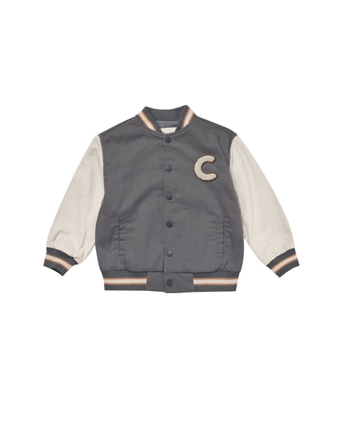 Rylee + Cru Varsity Jacket ~ Slate