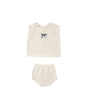 Rylee + Cru Scallop Knit Baby Set ~ Natural