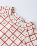 Rylee + Cru Delphine Rashguard One-Piece Cherry Check