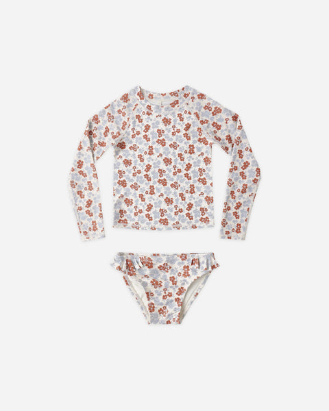 Rylee + Cru Maryn Rashguard Set Americana Flora