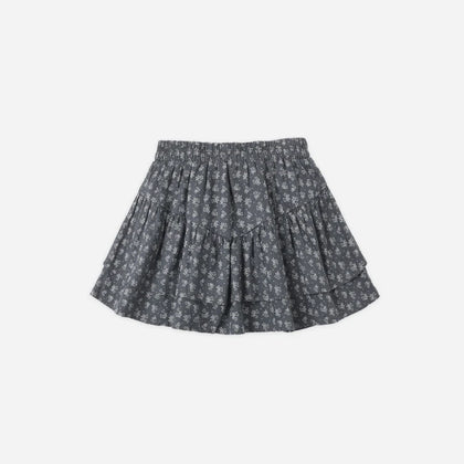 Rylee + Cru Tiered Mini Skirt ~  Heart Ditsy