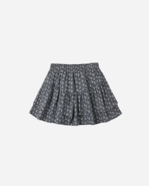 Rylee + Cru Tiered Mini Skirt ~  Heart Ditsy