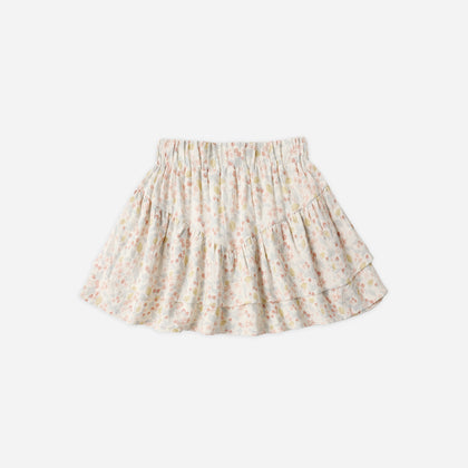 Rylee + Cru Tiered Mini Skirt ~ Summer garden