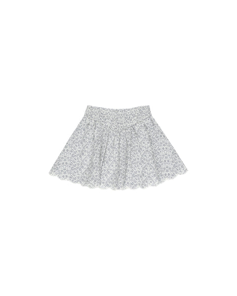 Rylee + Cru Smocked V Mini Skirt ~ Ditsy