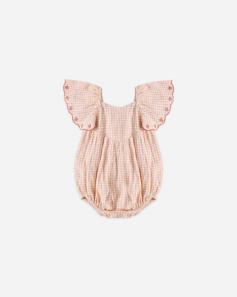 Rylee + Cru Roxy Romper ~ Petal Gingham