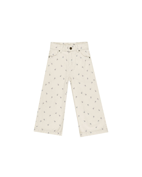 Rylee & Cru Straight Leg Pant ~ Blue Daisy