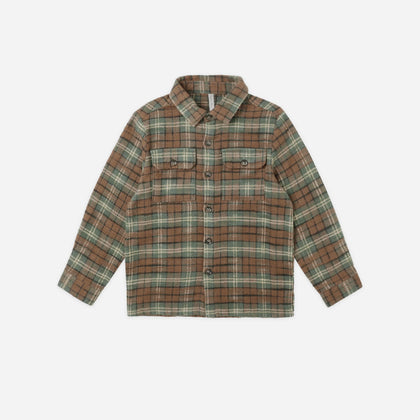 Rylee + Cru Pocketed Flannel ~ Holiday Pla