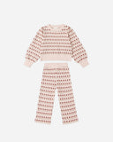 Rylee + Cru Jacquard Knit Set ~ Ruby Hearts