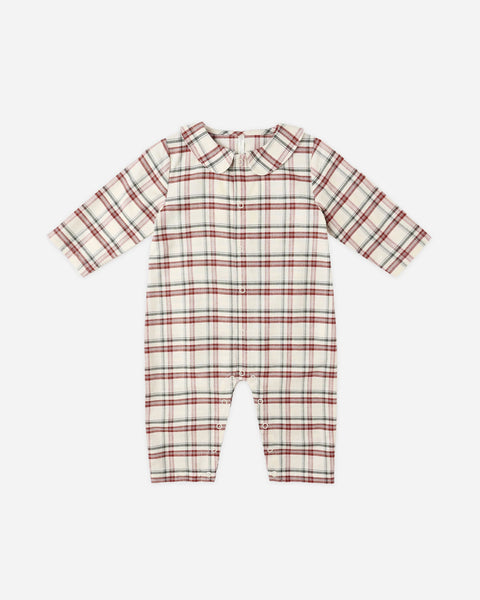 Rylee & Cru Baby Pajama Romper ~ Holiday Flannel