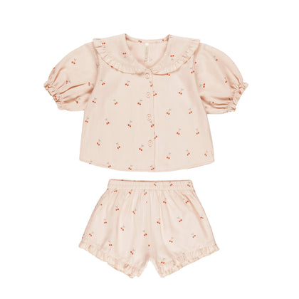 Rylee + Cru Delilah Pajama Set ~ Cherries