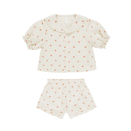 Rylee + Cru Delilah Pajama Set ~ Hearts