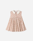 Rylee + Cru Collared Babydoll Dress Cherry Check
