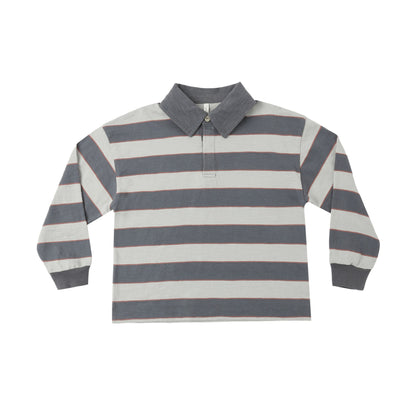 Rylee + Cru Rugby Polo ~ Sage Stripe