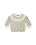 Rylee + Cru Fair Isle Sweater ~ Sage