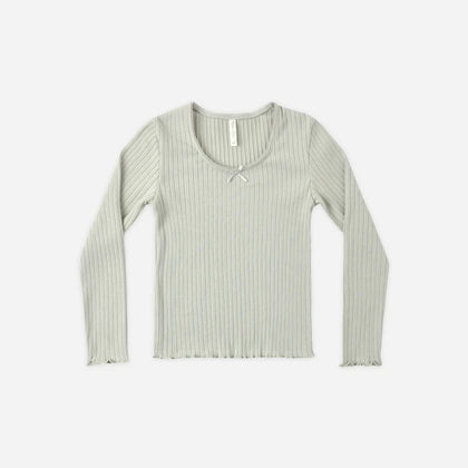 Rylee + Cru Ribbed LS ~ Sage