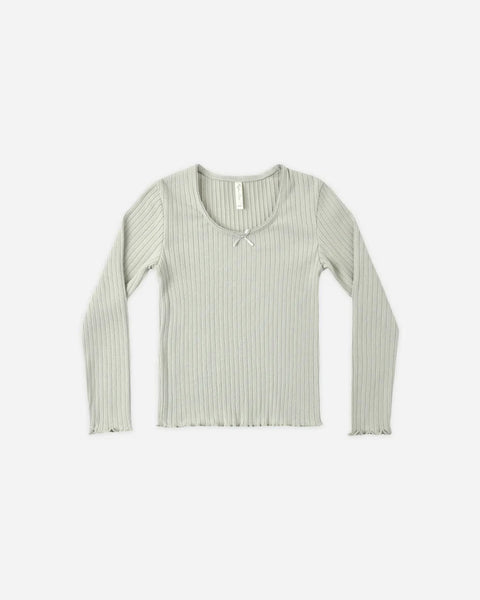 Rylee + Cru Ribbed LS ~ Sage
