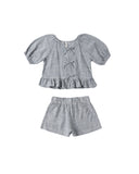 Rylee + Cru Juniper Set ~  Marine Gingham