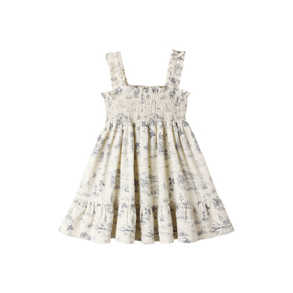 Rylee + Cru Sutton Dress ~ Ocean Toile