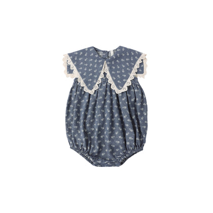 Rylee & Cru Porter Romper Ditsy ~ Marine