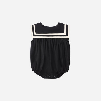 Rylee + Cru Sailor Romper ~ Black