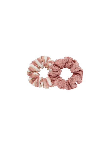 Rylee + Cru Scrunchie Set ~ Lipstick & Pink Stripe