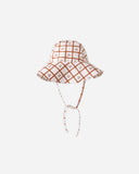 Rylee + Cru Floppy Swim Hat Cherry Check