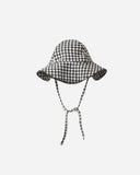 Rylee + Cru Swim Hat ~ Black Gingham