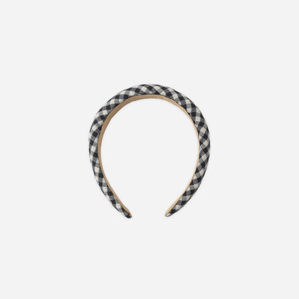 Rylee + Cru Padded Headband ~ Black Check