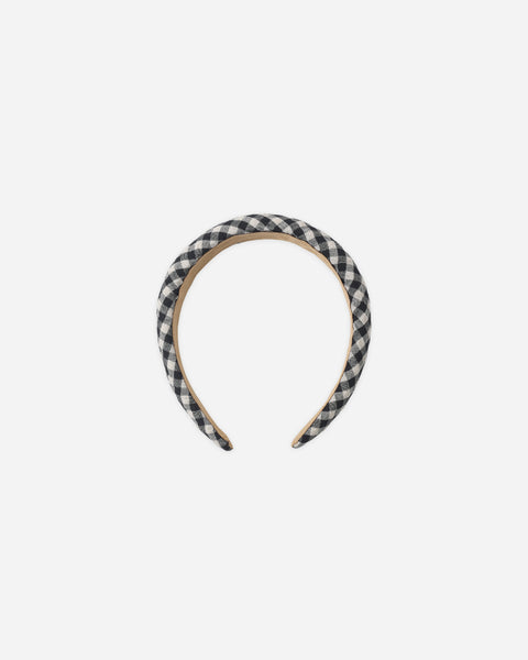 Rylee + Cru Padded Headband ~ Black Check