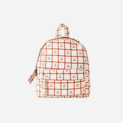Rylee + Cru  Mini Backpack Cherry Check