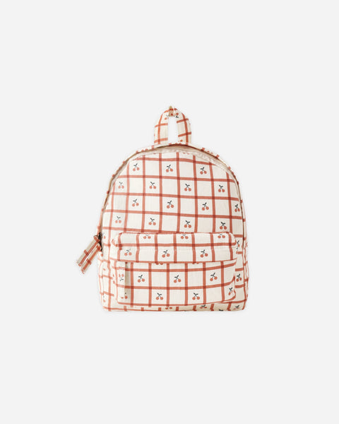 Rylee + Cru  Mini Backpack Cherry Check